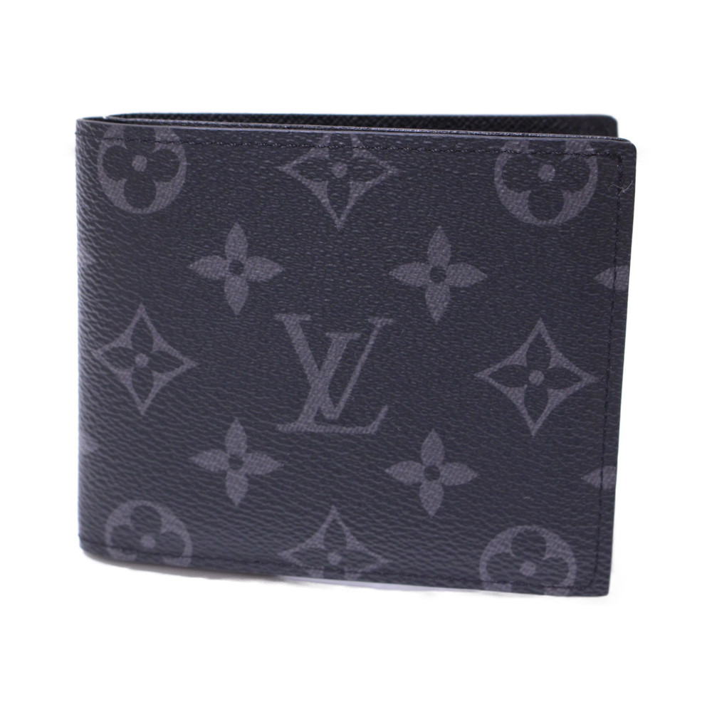 Louis Vuitton Monogram Eclipse Folding Wallet Bla… - image 1